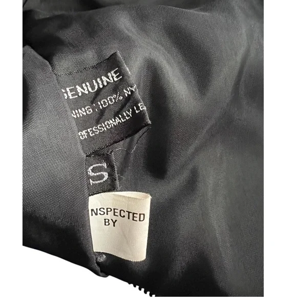 Vintage Winlit Leather Detail design women’s Jacket. SZ. S - Picture 4 of 11